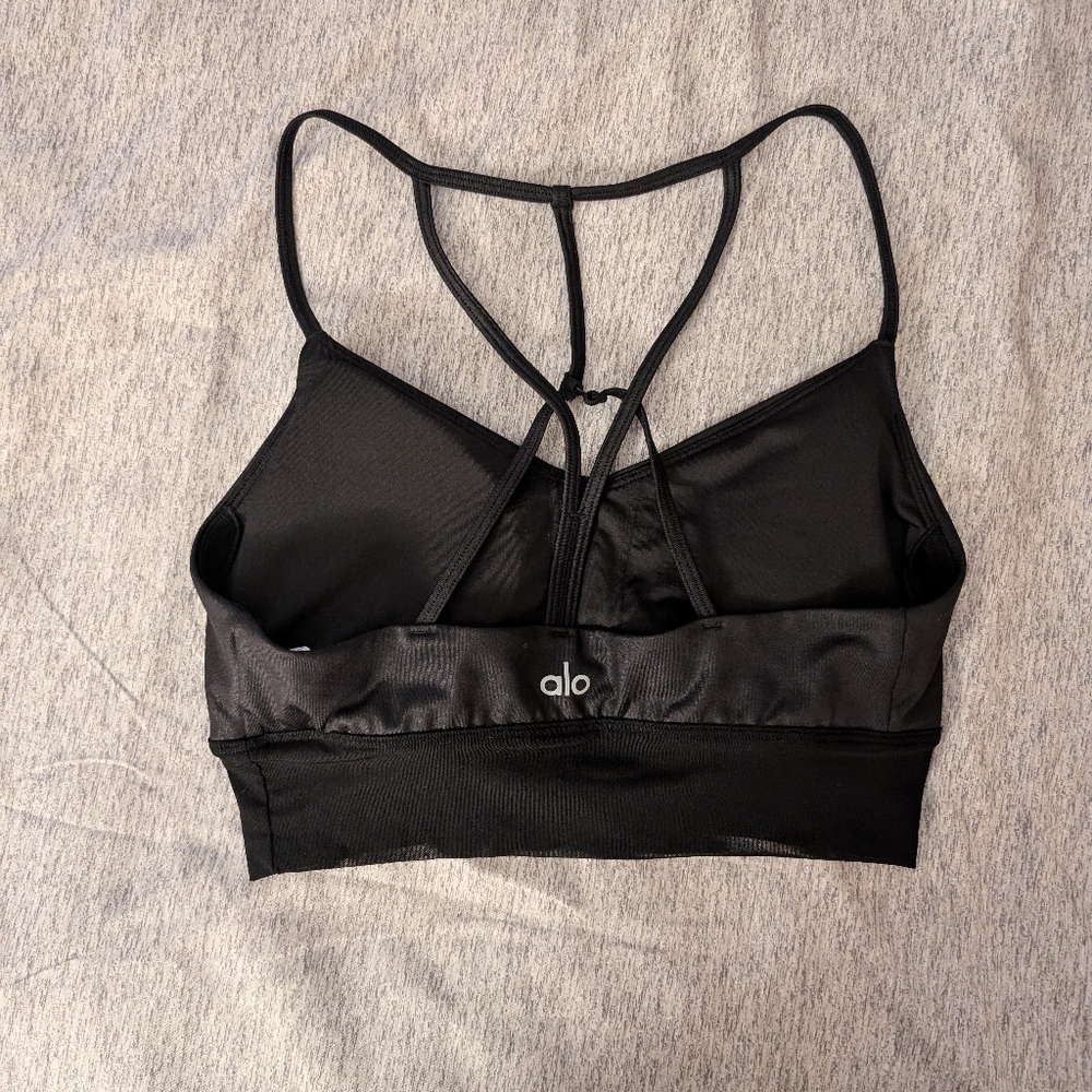 Alo Lavish Black Bra sz M